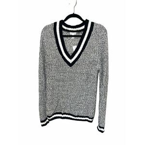 Tilley full tilt women deep v neck sweater xlarge knit hegry over size pullover